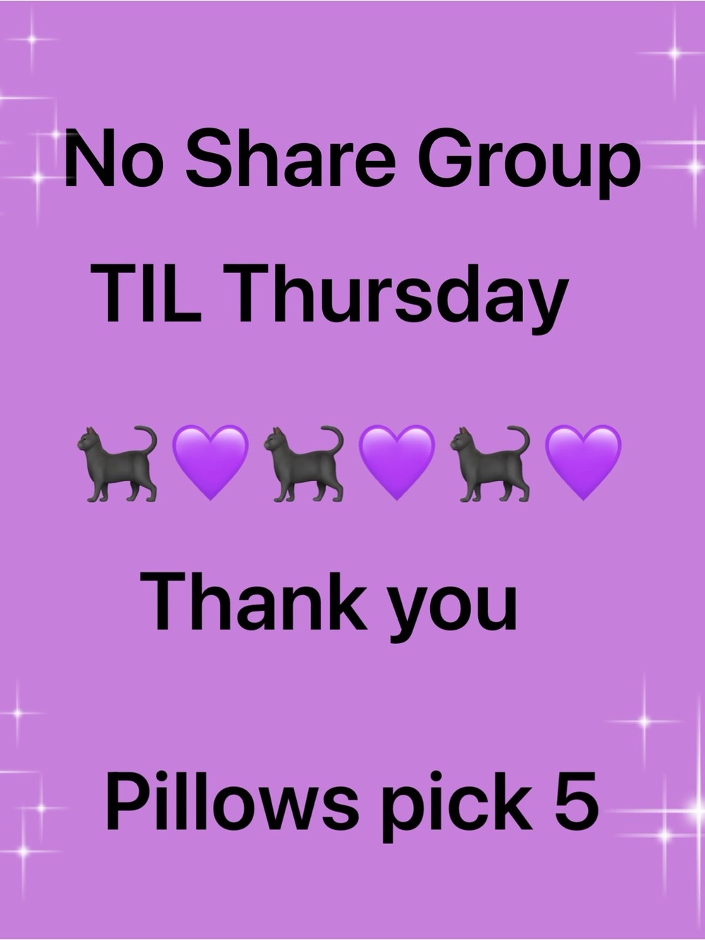 Thursday’s group is up! 🐈‍⬛Pillows pick 5